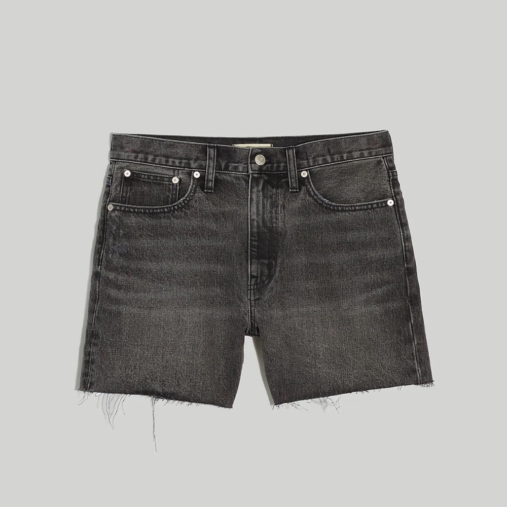 NWT Madewell Relaxed Mid-Length Denim Shorts - Picture 5 of 9